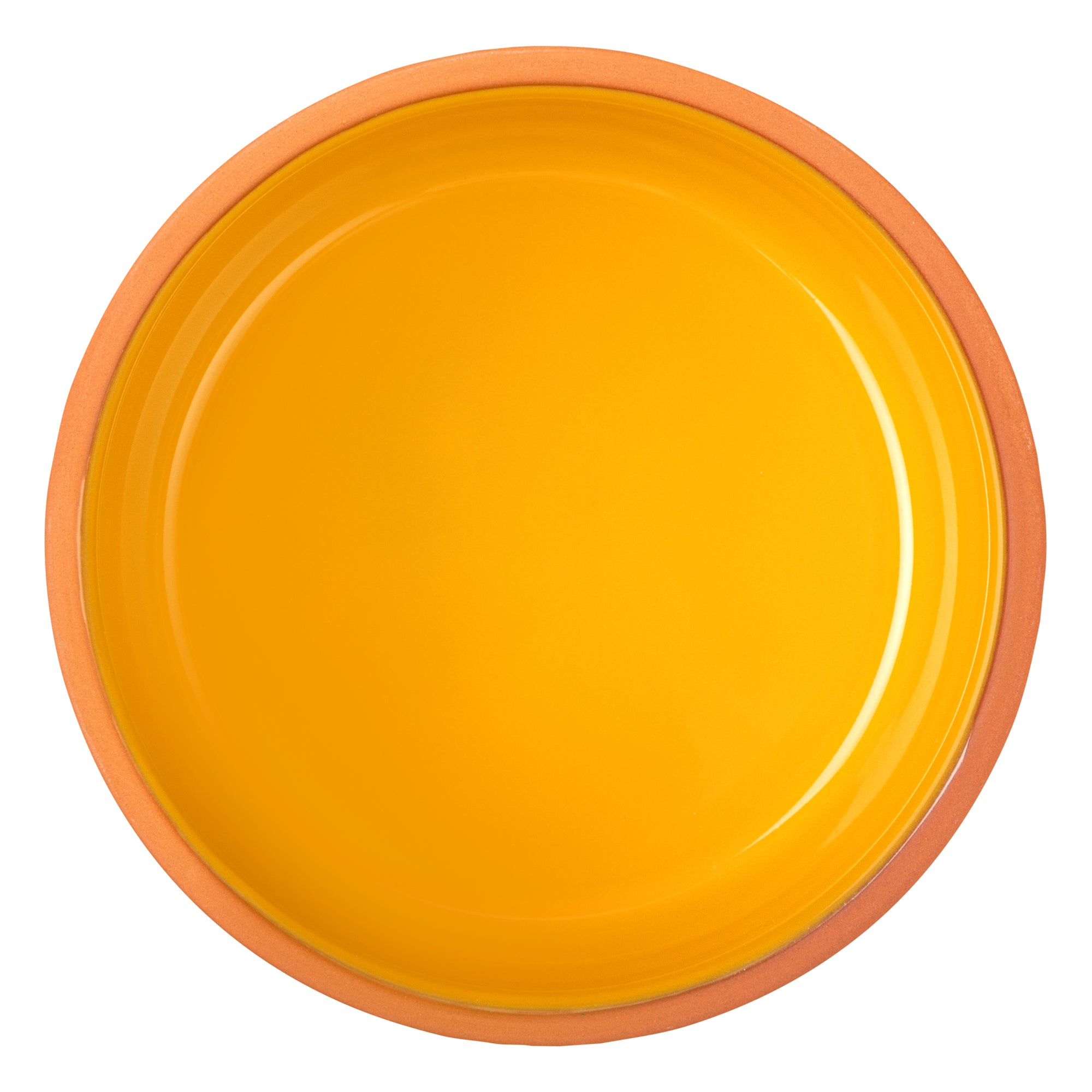Terra Tek 34 oz Terracotta Cazuela Bowl - Yellow Glazed Interior, Oven-Safe, Microwave-Safe - 6 1/4" x 6 1/4" x 3 1/2" - 2 count box