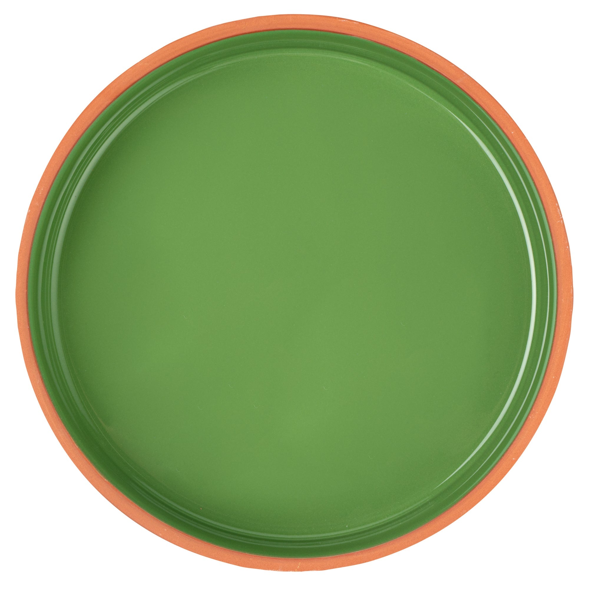 Terra Tek 51 oz Terracotta Cazuela Bowl - Green Glazed Interior, Oven-Safe, Microwave-Safe - 9'' x 9'' x 2 1/4'' - 10 count box