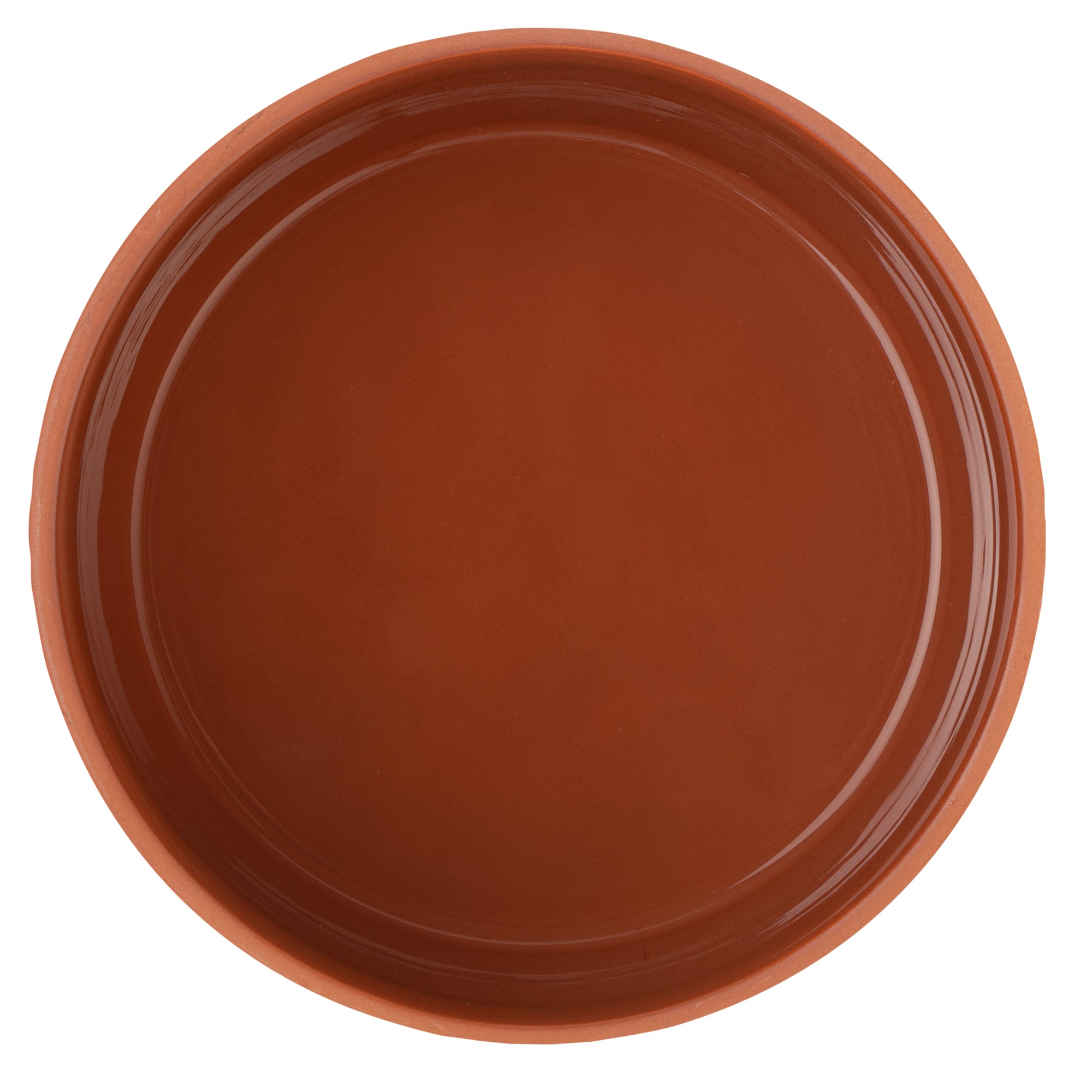 Terra Tek 68 oz Terracotta Cazuela Bowl - Brown Glazed Interior, Oven-Safe, Microwave-Safe - 7 1/2'' x 7 1/2'' x 4'' - 10 count box