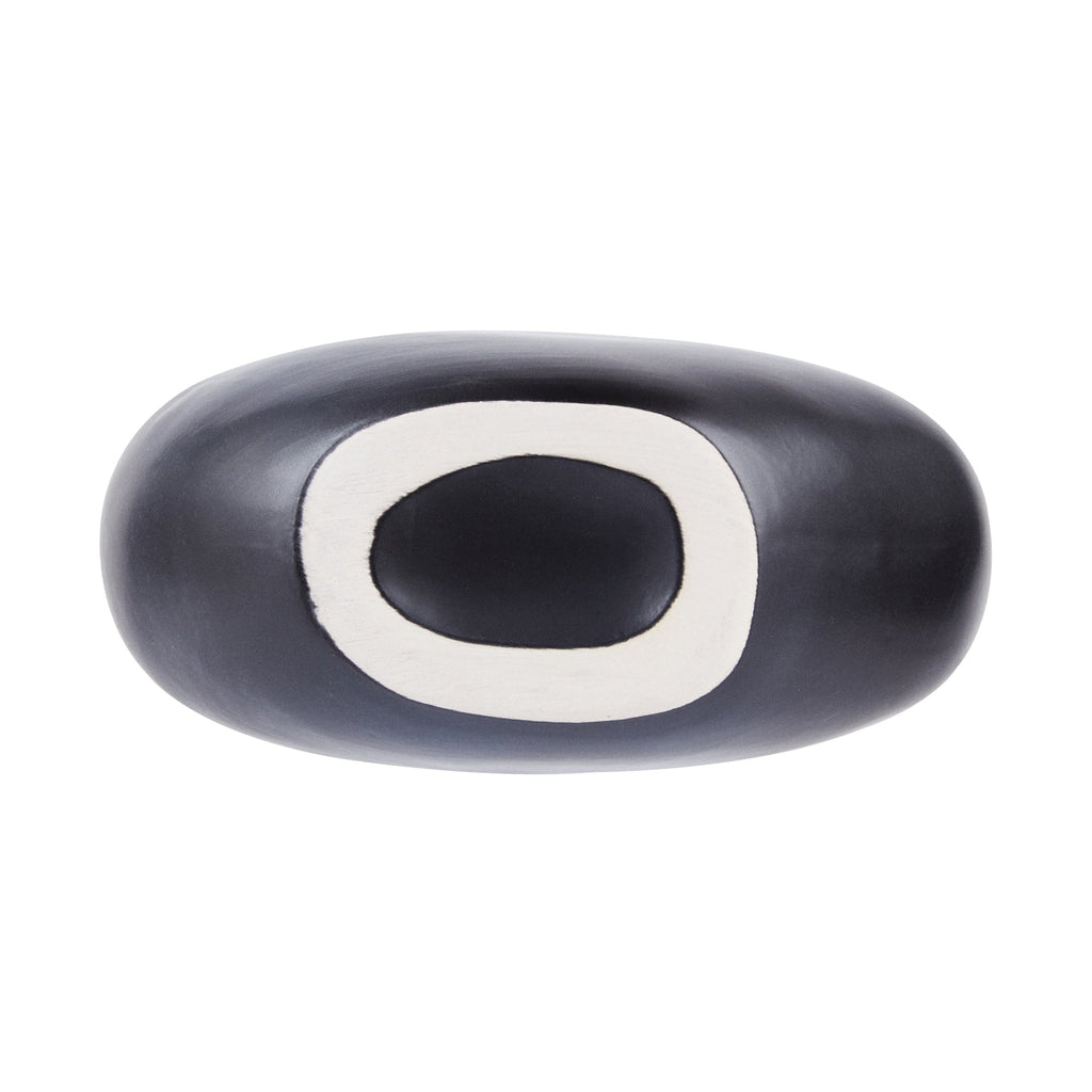 Table Art Black Ceramic Jug Vase - 7'' x 3 1/4'' x 7'' - 1 count box
