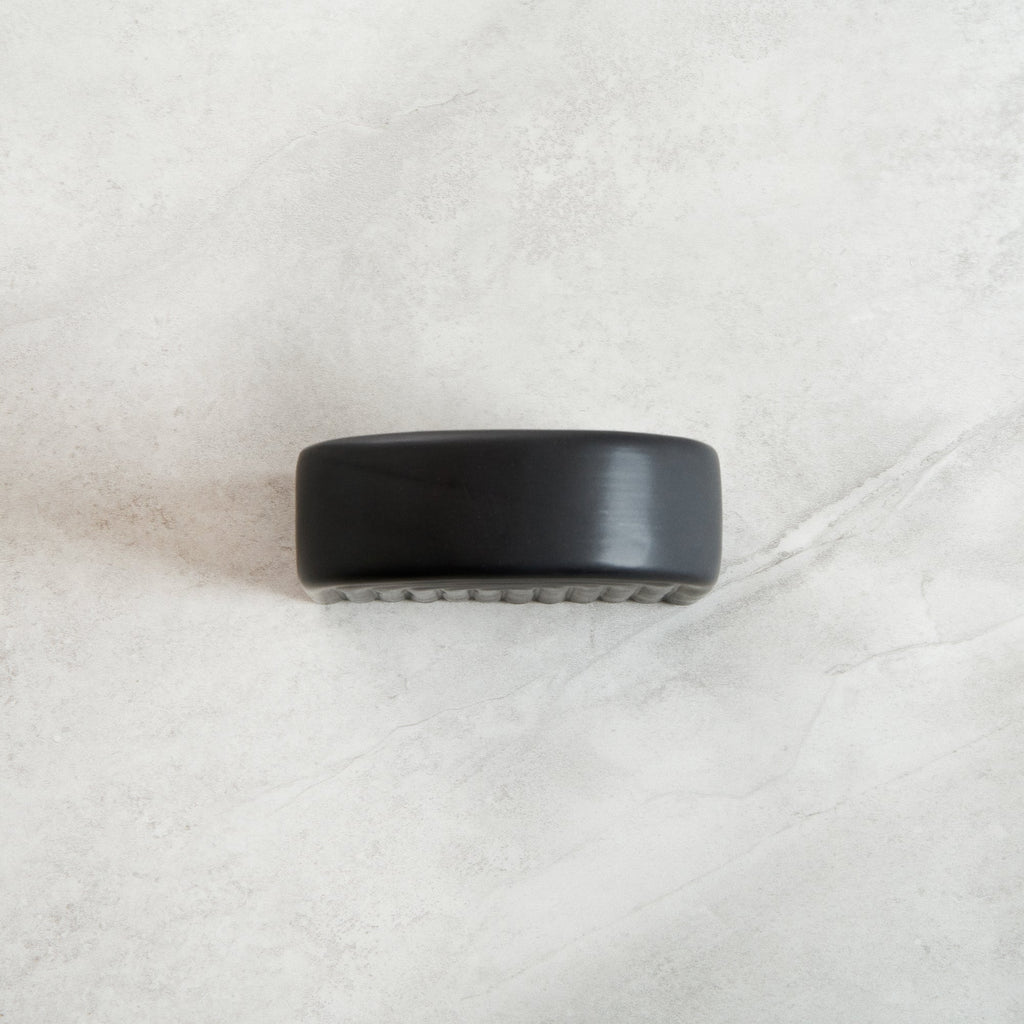 Table Art Black Ceramic Rainbow Vase - 6'' x 2'' x 6 1/4'' - 1 count box