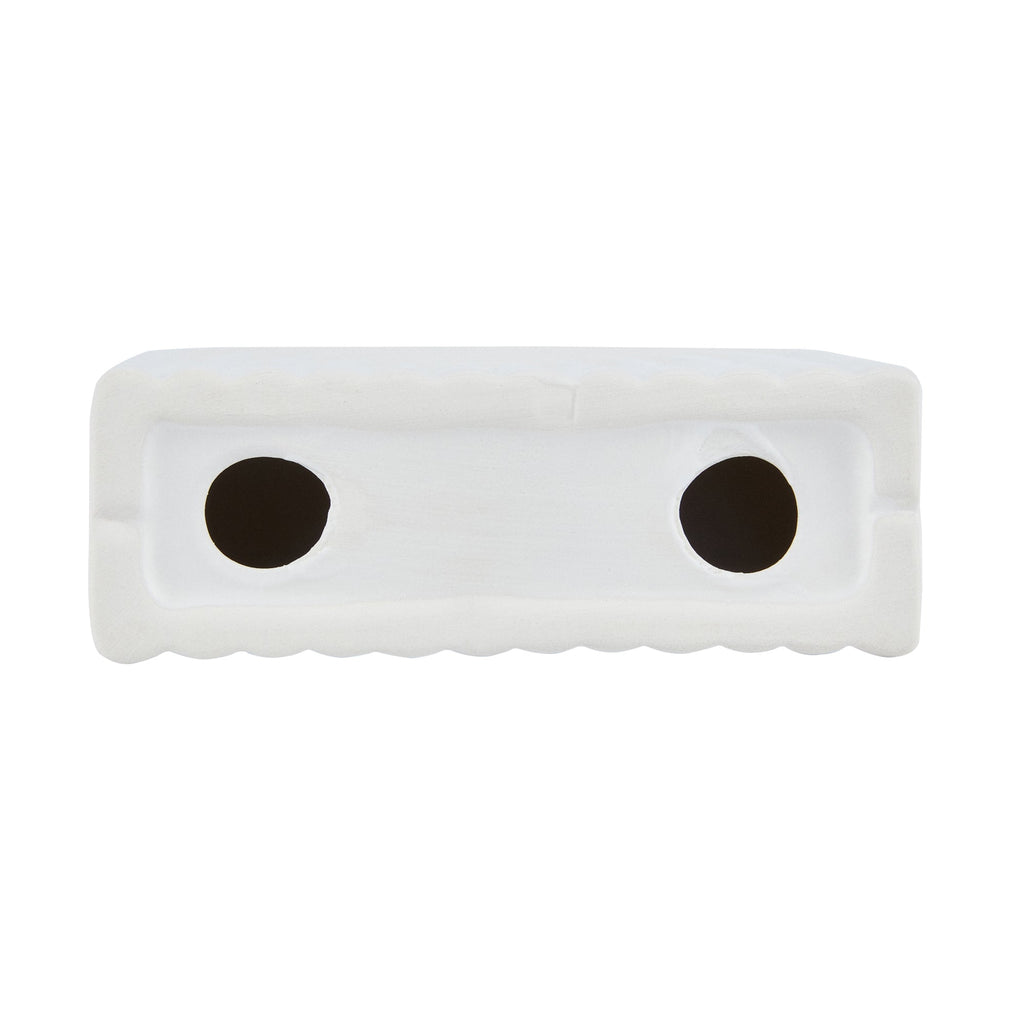 Table Art White Ceramic Rainbow Vase - 6'' x 2'' x 6 1/4'' - 1 count box