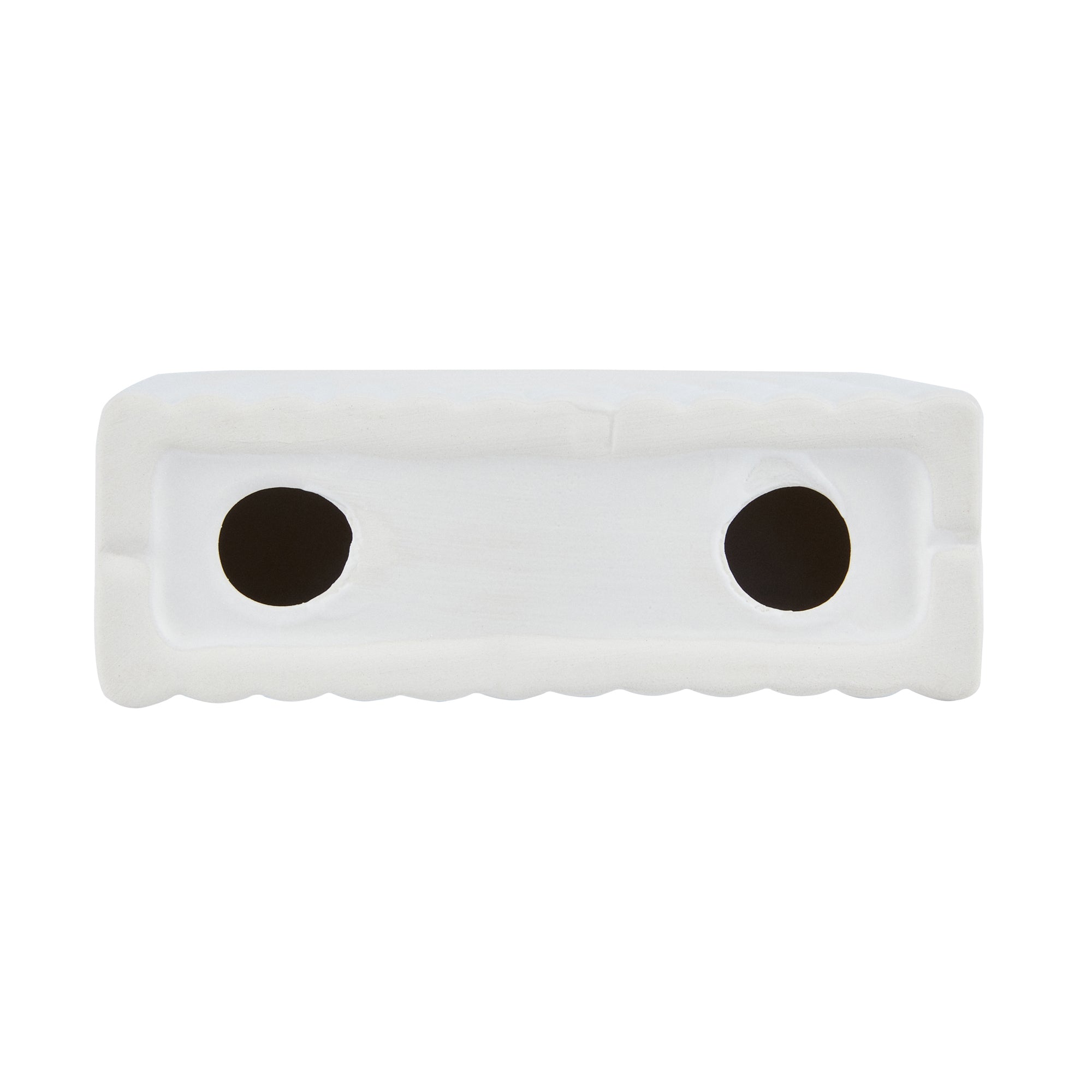 Table Art White Ceramic Rainbow Vase - 6'' x 2'' x 6 1/4'' - 1 count box