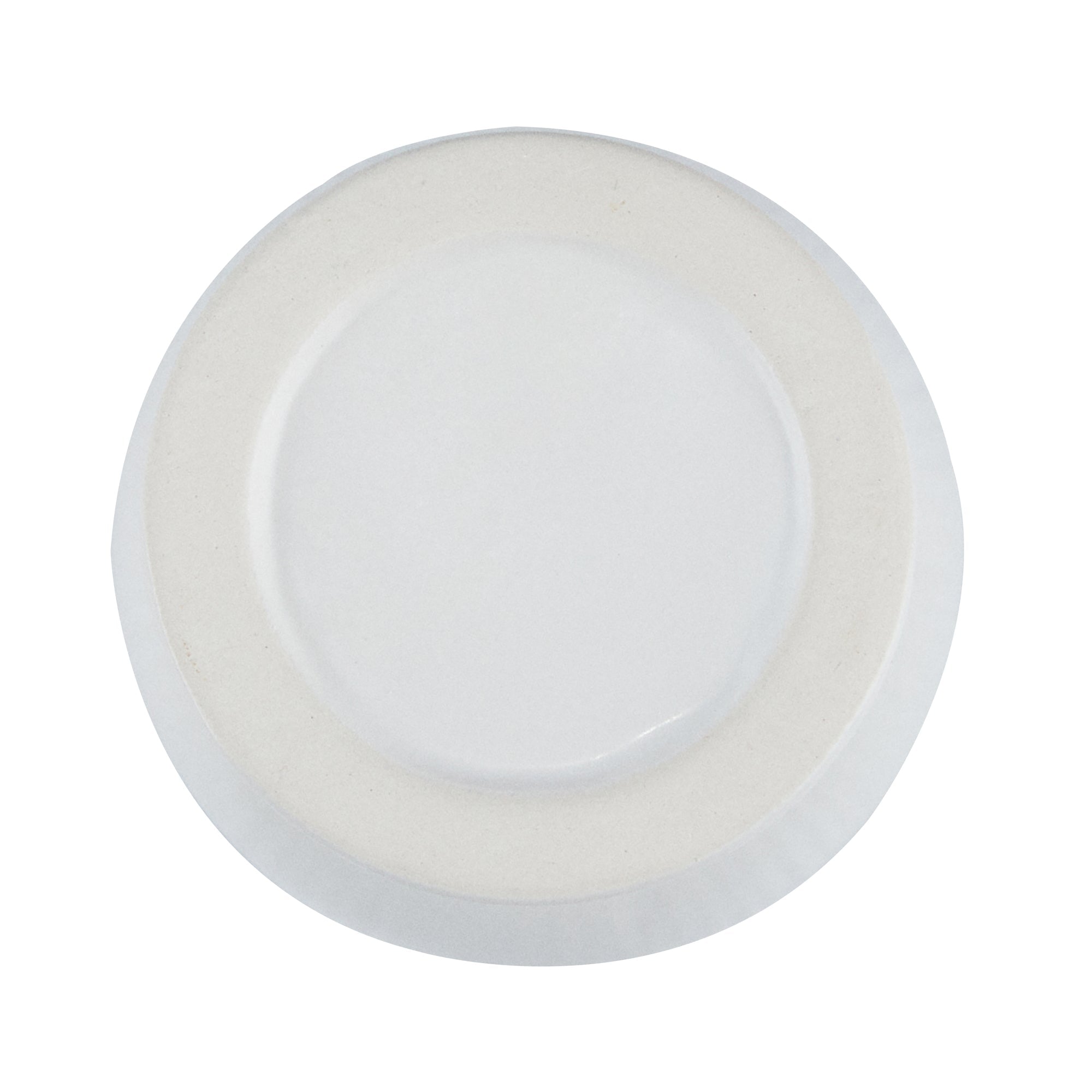 Table Art White Ceramic Pedestal Vase - 3 1/2'' x 3 1/2'' x 6 1/2'' - 1 count box