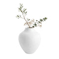 Table Art White Ceramic Balloon Vase - 7'' x 7'' x 8'' - 1 count box