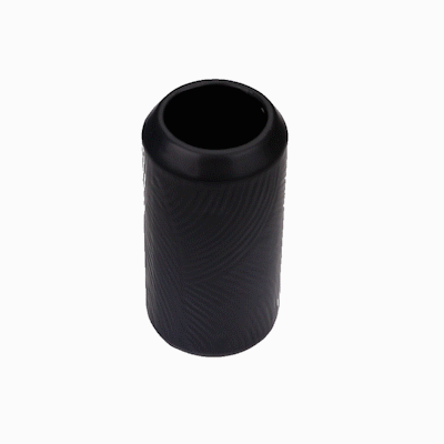 Table Art Black Ceramic Vintage Vase - 3 1/4'' x 3 1/4'' x 6'' - 1 count box