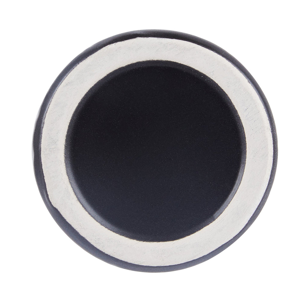 Table Art Black Ceramic Vintage Vase - 3 1/4'' x 3 1/4'' x 6'' - 1 count box