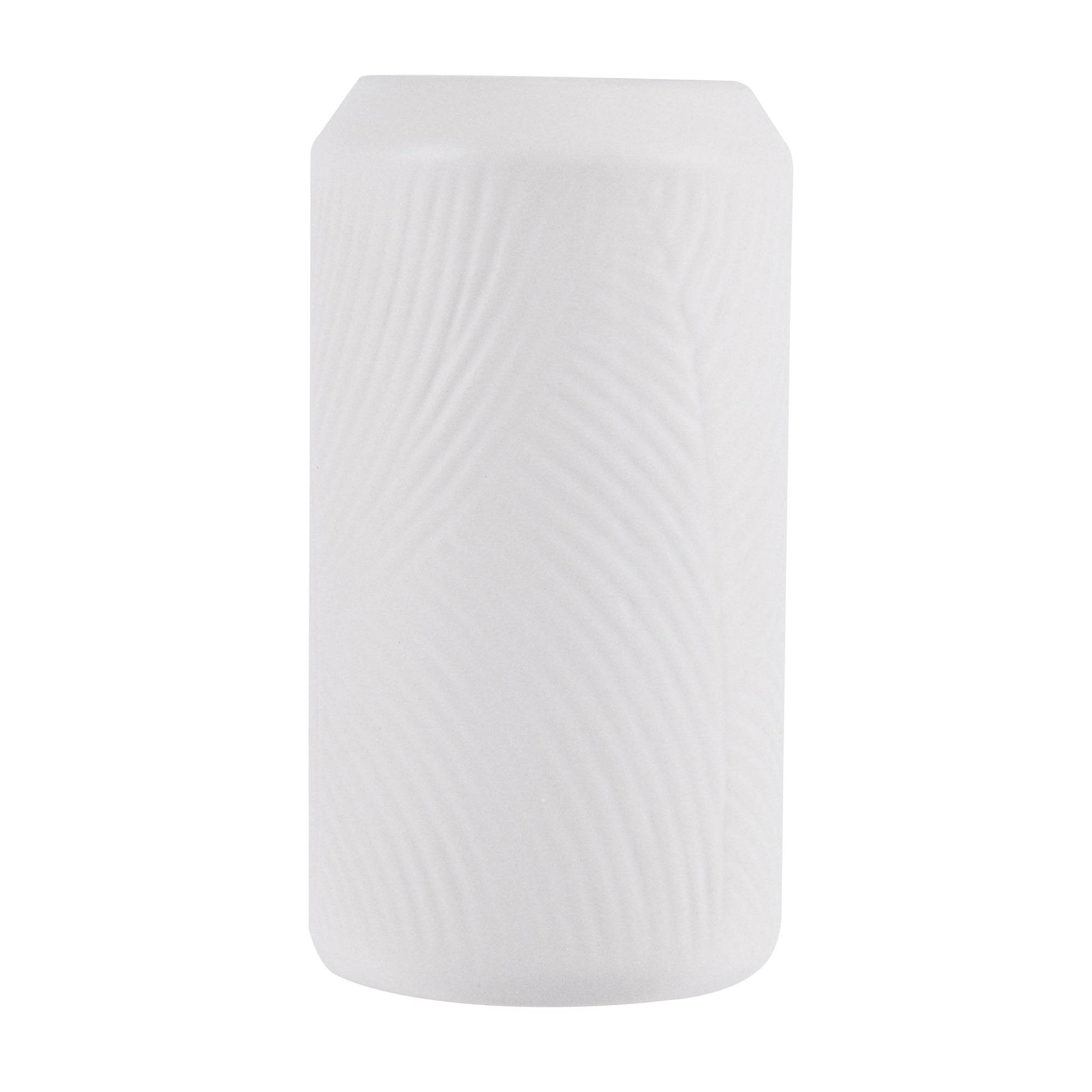 Table Art White Ceramic Vintage Vase - 3 1/4'' x 3 1/4'' x 6'' - 1 count box