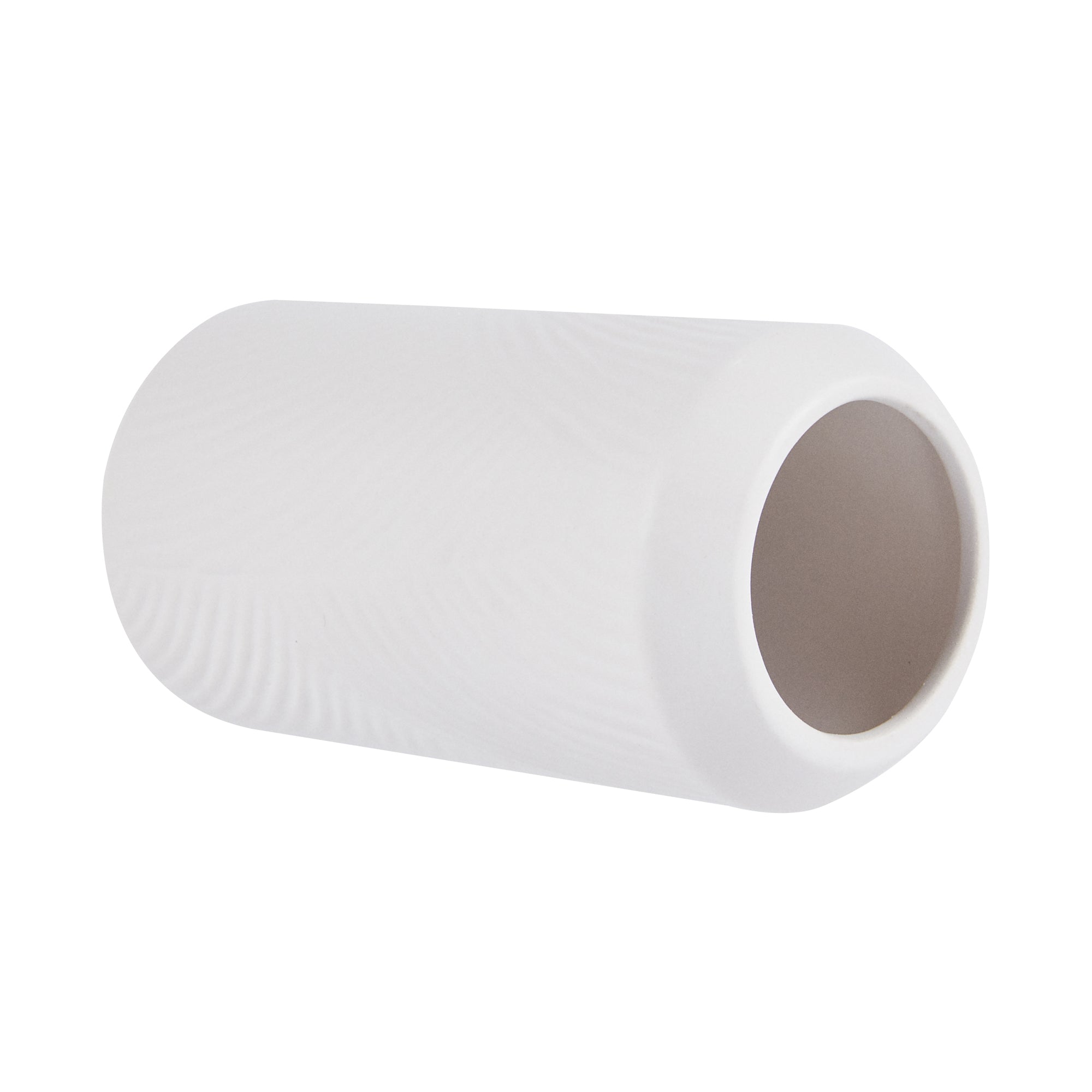 Table Art White Ceramic Vintage Vase - 3 1/4'' x 3 1/4'' x 6'' - 1 count box