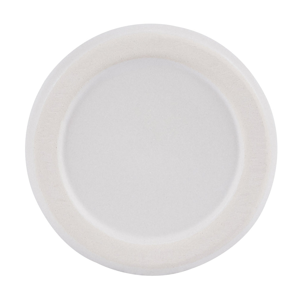 Table Art White Ceramic Vintage Vase - 3 1/4'' x 3 1/4'' x 6'' - 1 count box