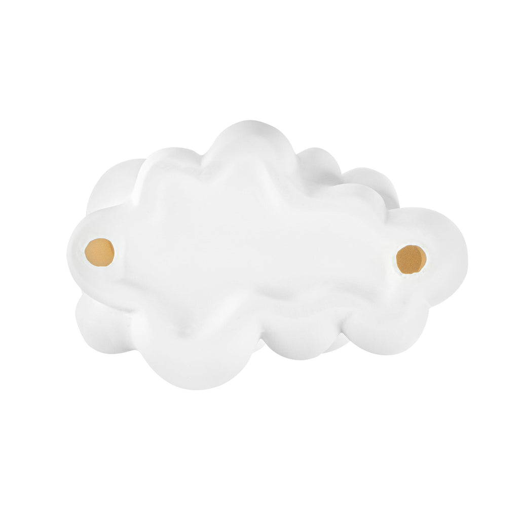 Table Art White Ceramic Bubble Vase - 6 1/2'' x 4'' x 4'' - 1 count box