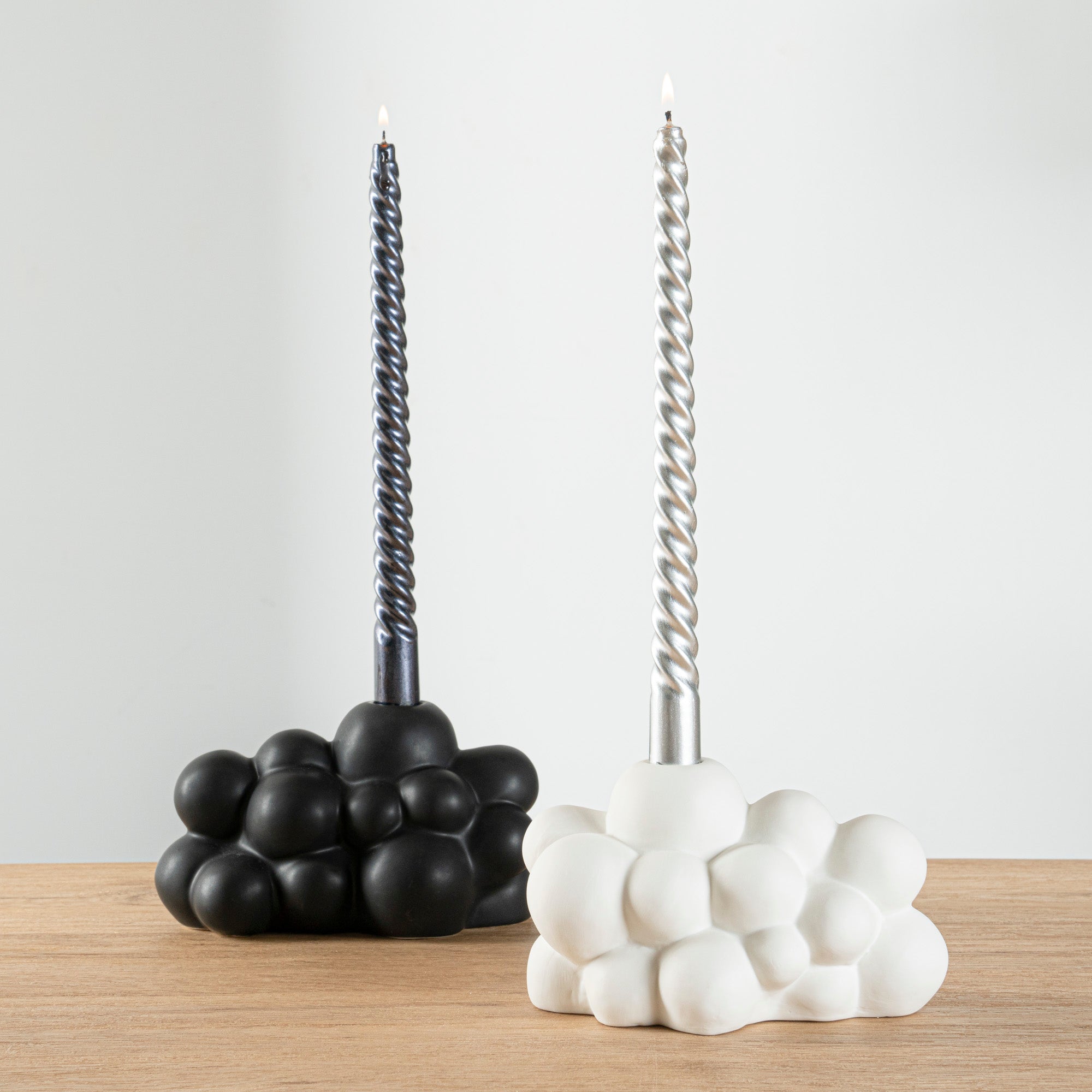 Table Art White Ceramic Bubble Vase - 6 1/2'' x 4'' x 4'' - 1 count box