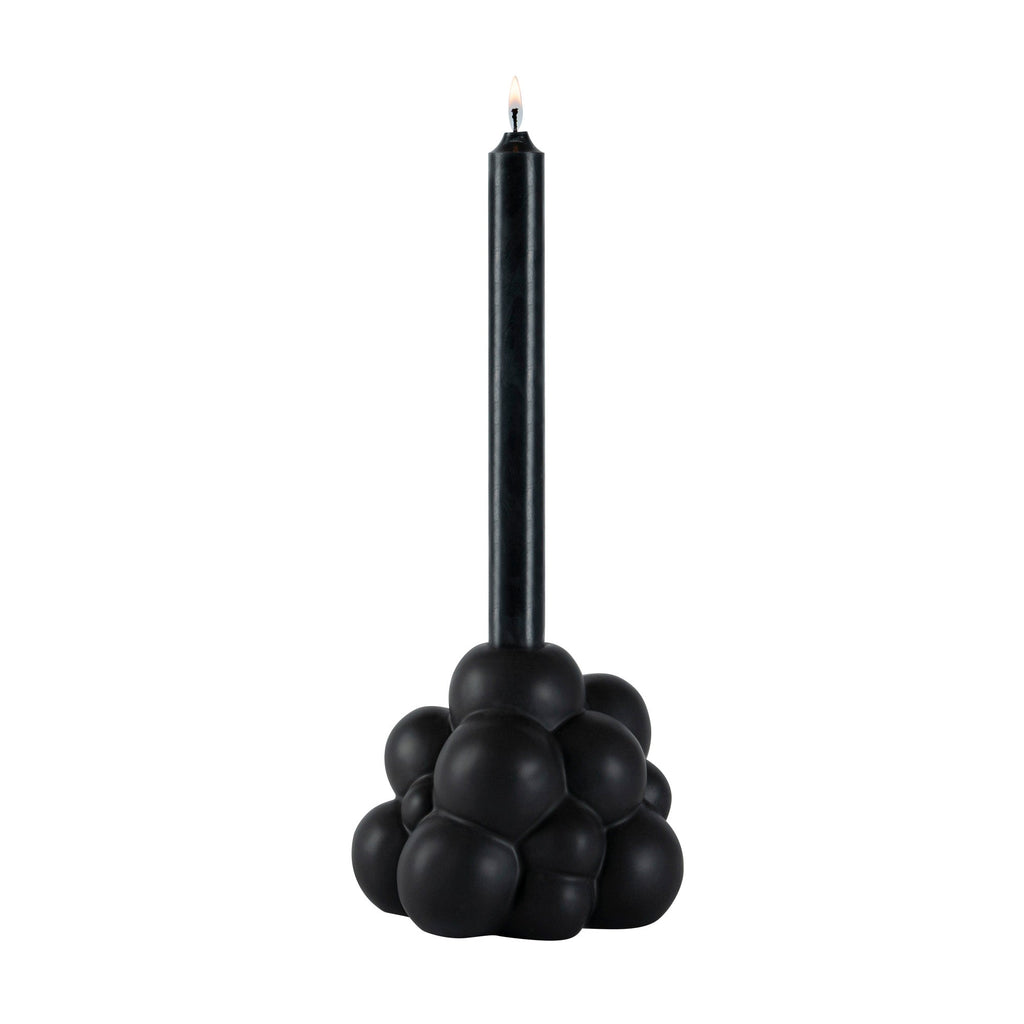 Table Art Black Ceramic Bubble Vase - 5'' x 5'' x 4 1/4'' - 1 count box