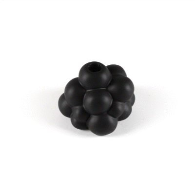 Table Art Black Ceramic Bubble Vase - 5'' x 5'' x 4 1/4'' - 1 count box