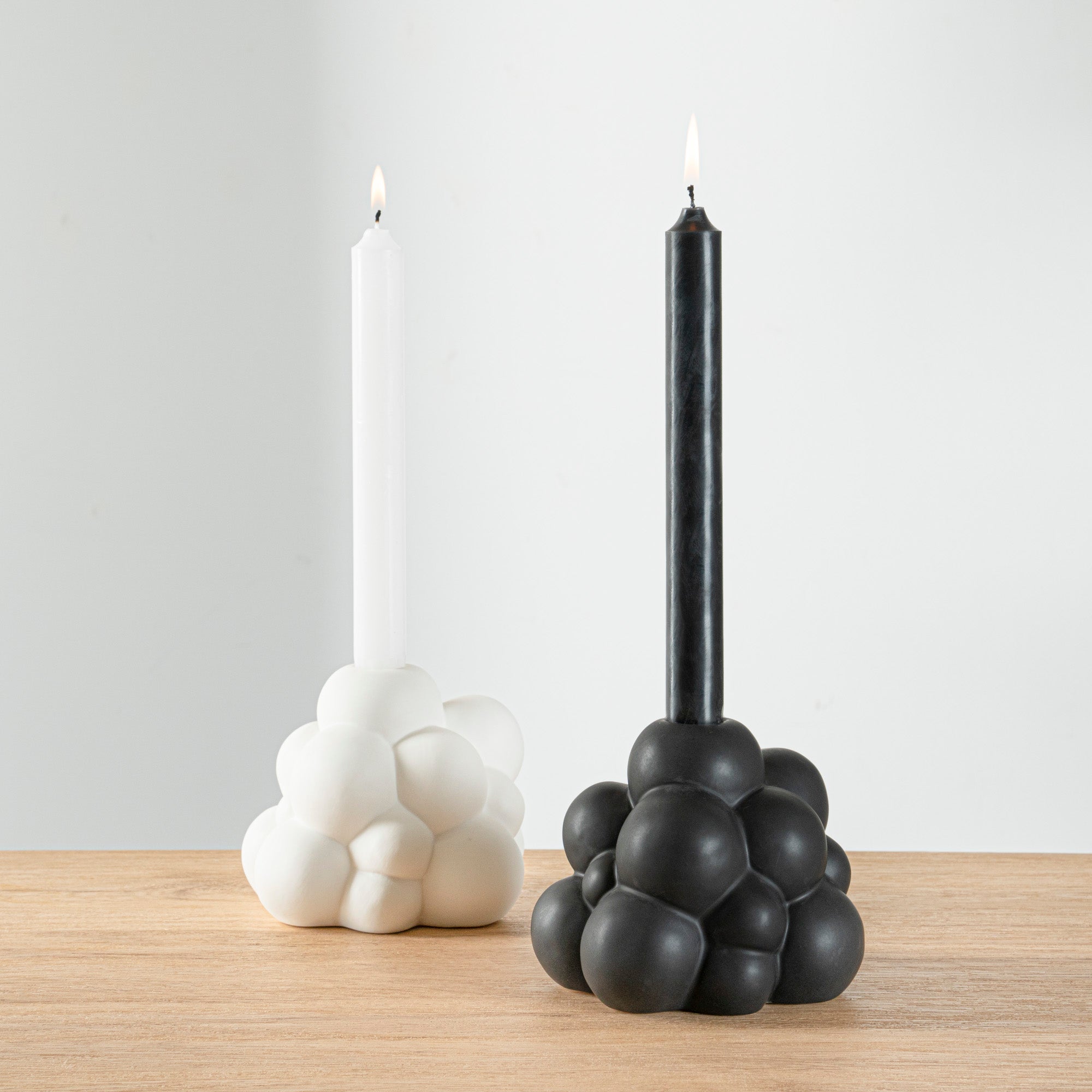 Table Art Black Ceramic Bubble Vase - 5'' x 5'' x 4 1/4'' - 1 count box