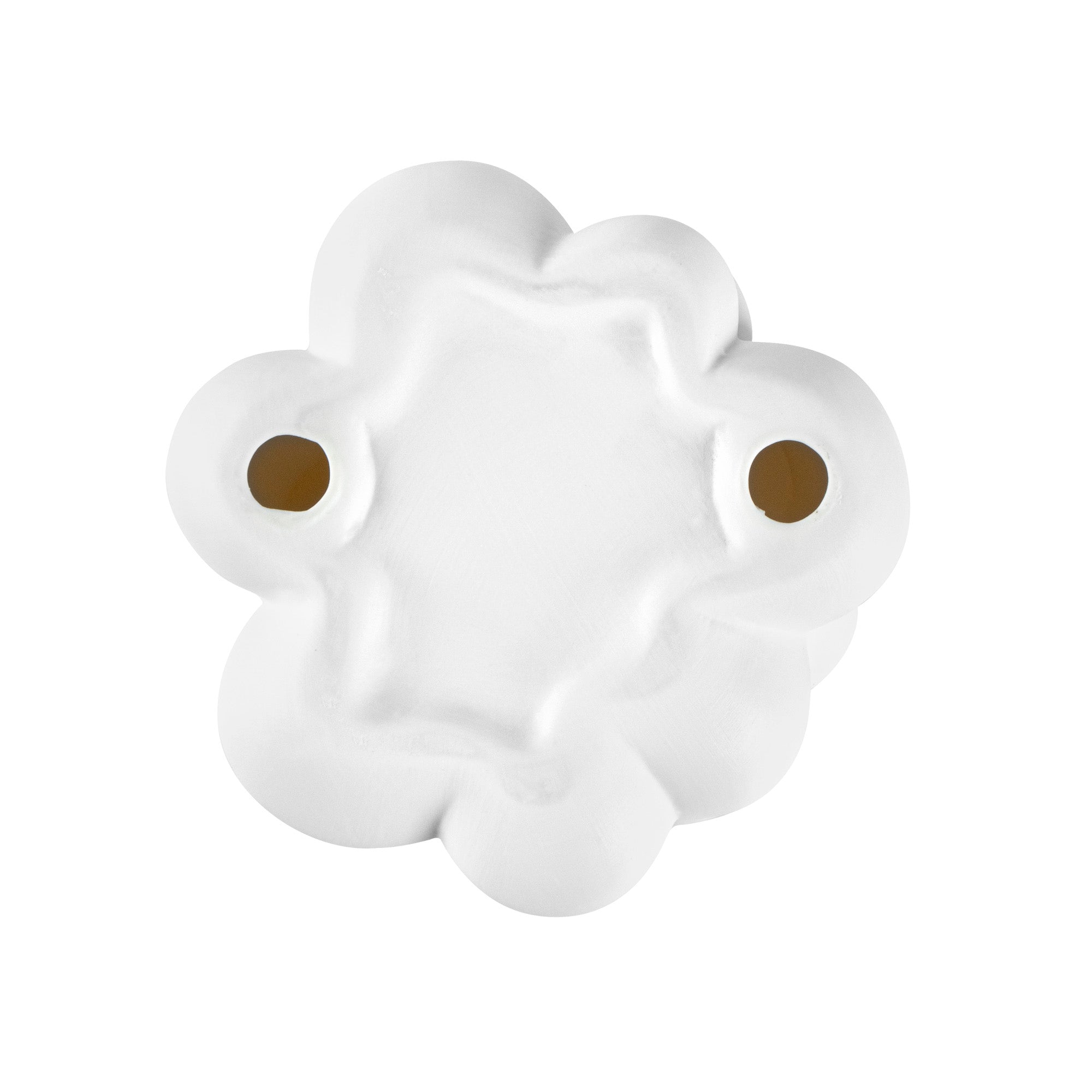 Table Art White Ceramic Bubble Vase - 5'' x 5'' x 4 1/4'' - 1 count box