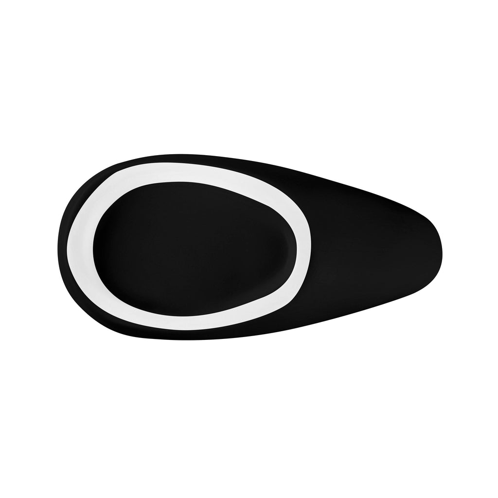 Table Art Black Ceramic Jug Vase - 8 3/4'' x 4 1/2'' x 9 1/2'' - 1 count box