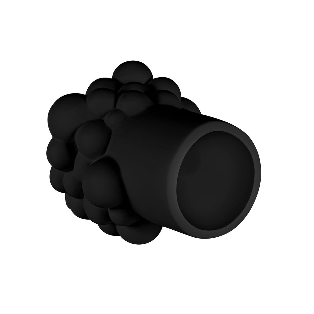 Table Art Black Ceramic Cylinder Bubble Vase - 6'' x 5 3/4'' x 6 1/2'' - 1 count box
