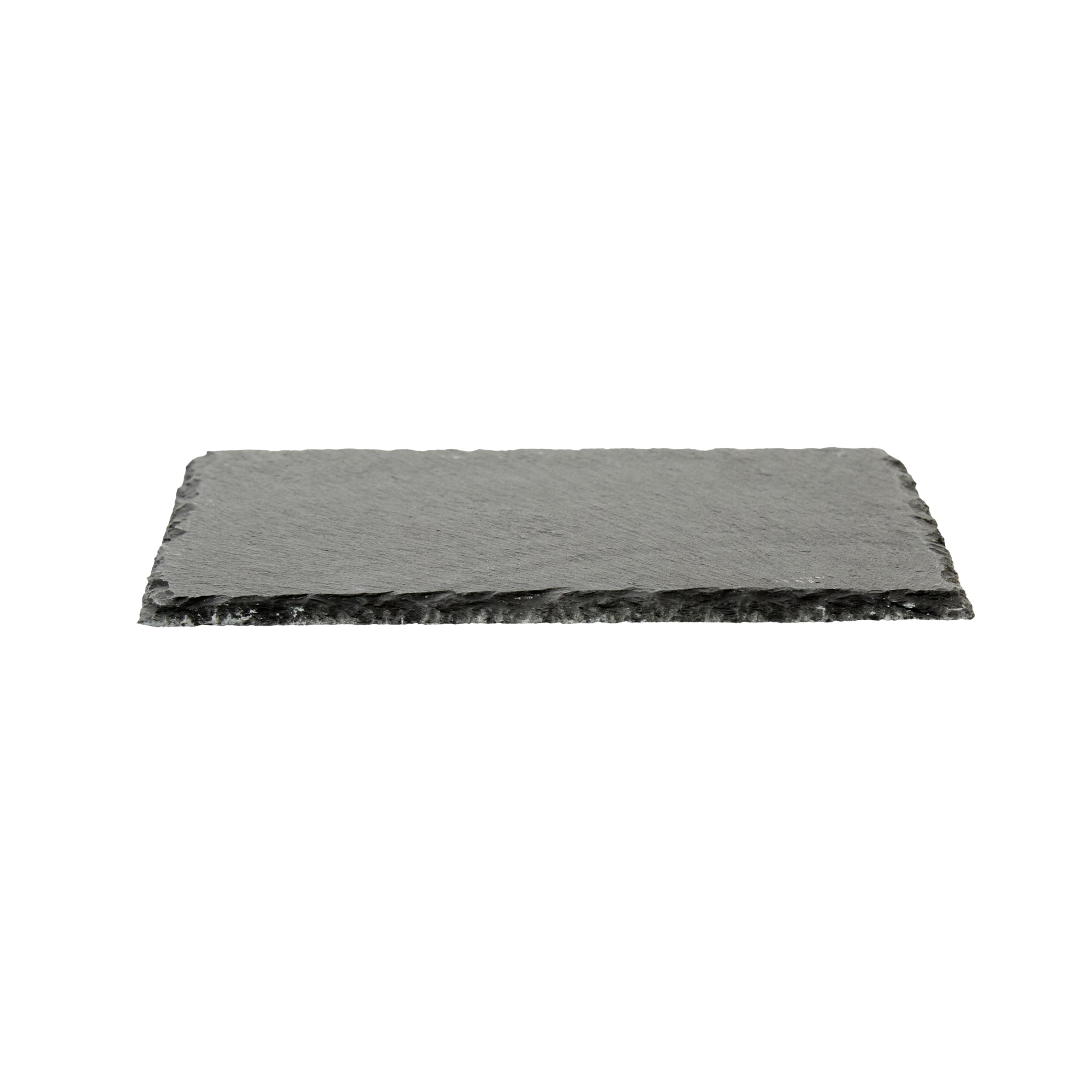 Stone Tek Square Black Slate Appetizer / Tasting Plate - 6" x 6" - 10 count box