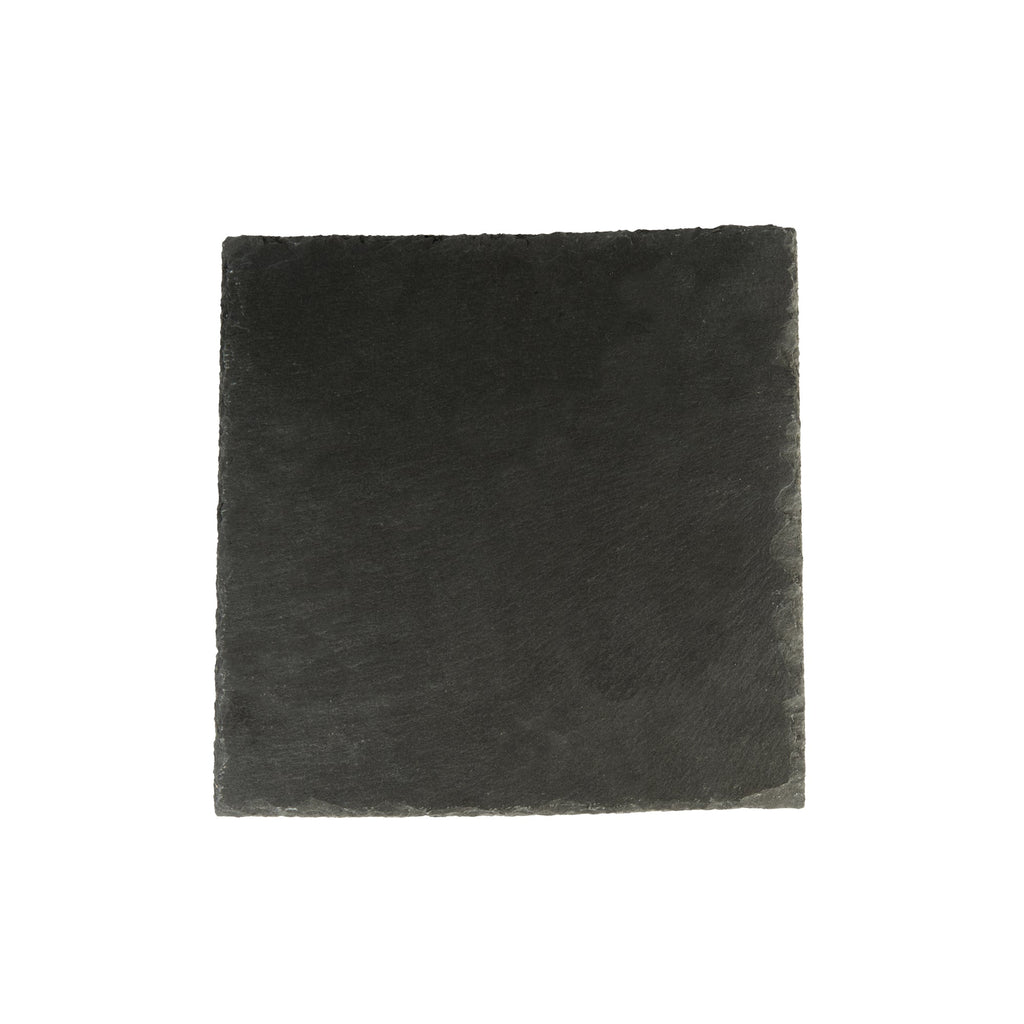 Stone Tek Square Black Slate Serving Plate - 8" x 8" - 1 count box