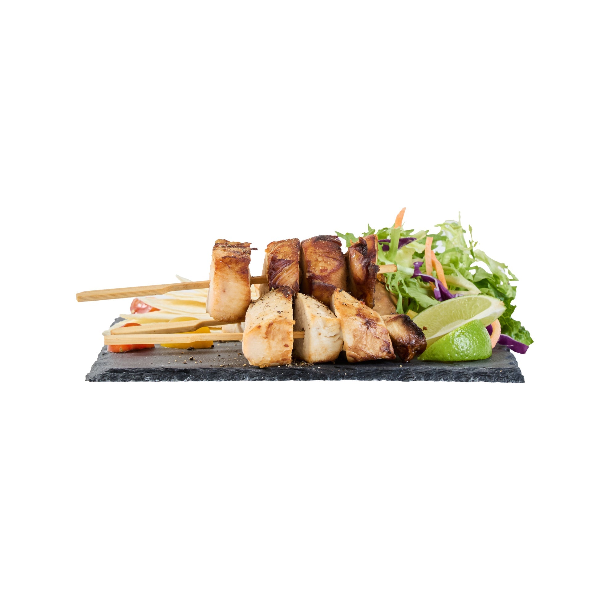 Stone Tek Square Black Slate Serving Plate - 8" x 8" - 1 count box