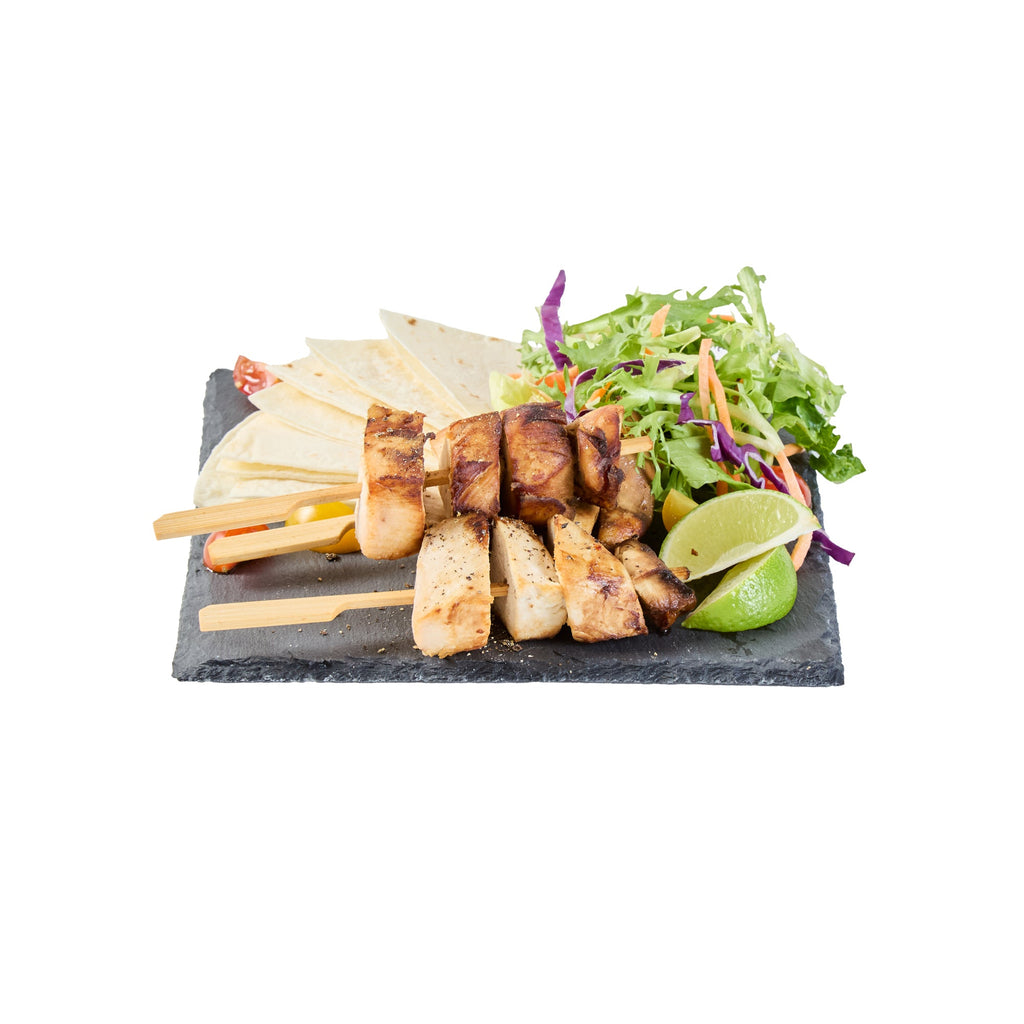 Stone Tek Square Black Slate Serving Plate - 8" x 8" - 1 count box