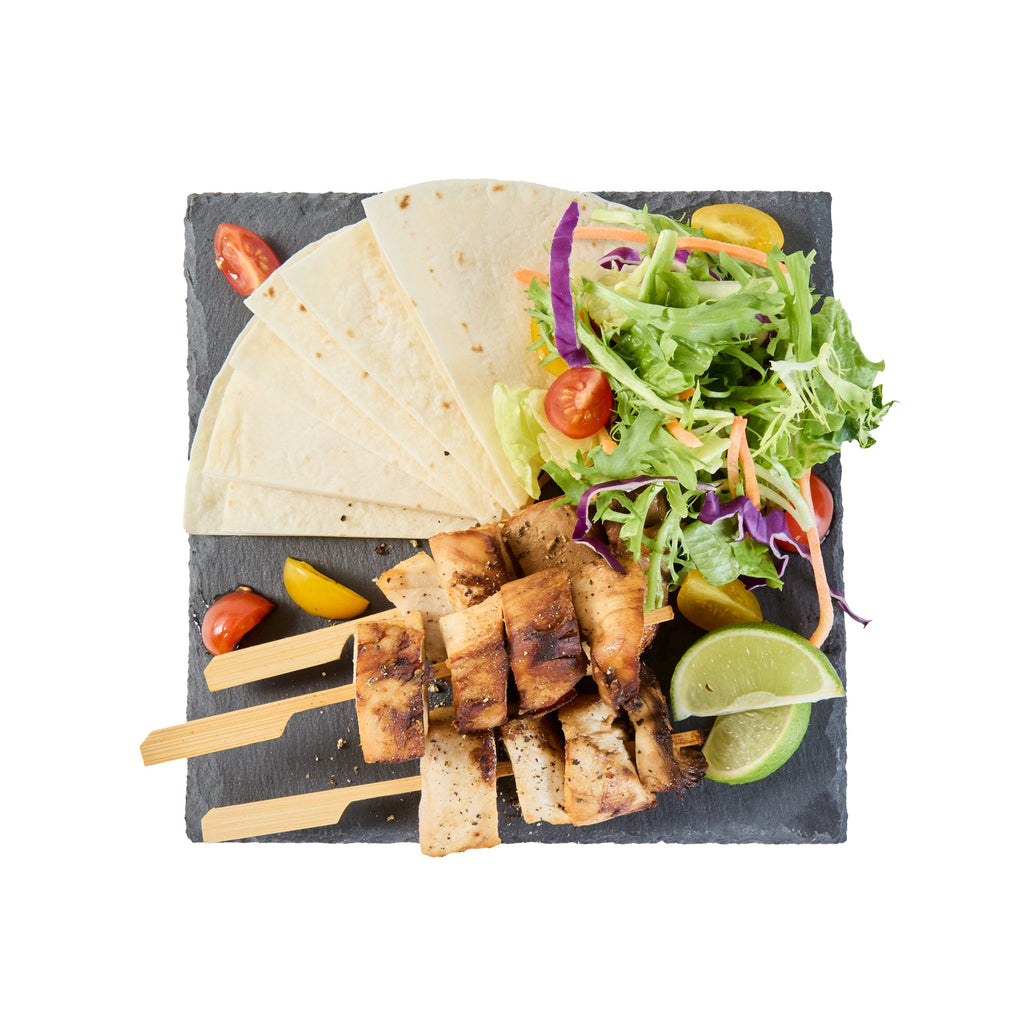 Stone Tek Square Black Slate Serving Plate - 8" x 8" - 1 count box