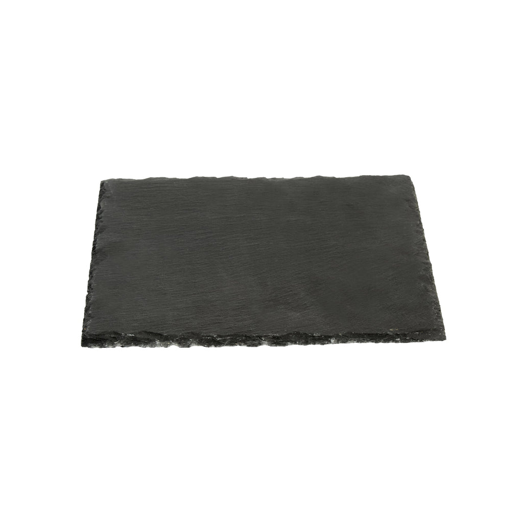 Stone Tek Square Black Slate Serving Plate - 8" x 8" - 1 count box