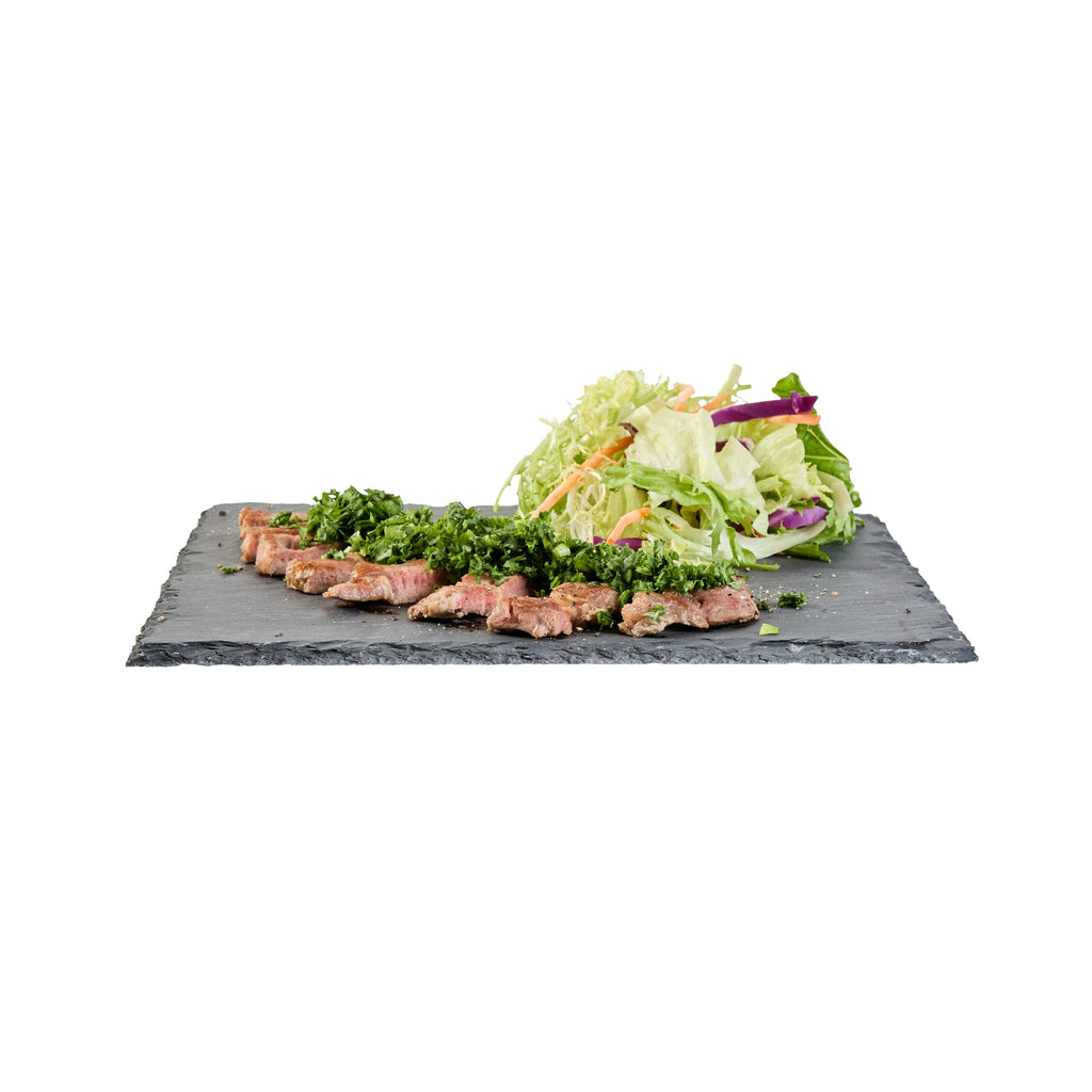 Stone Tek Square Black Slate Serving Plate - 10" x 10" - 1 count box