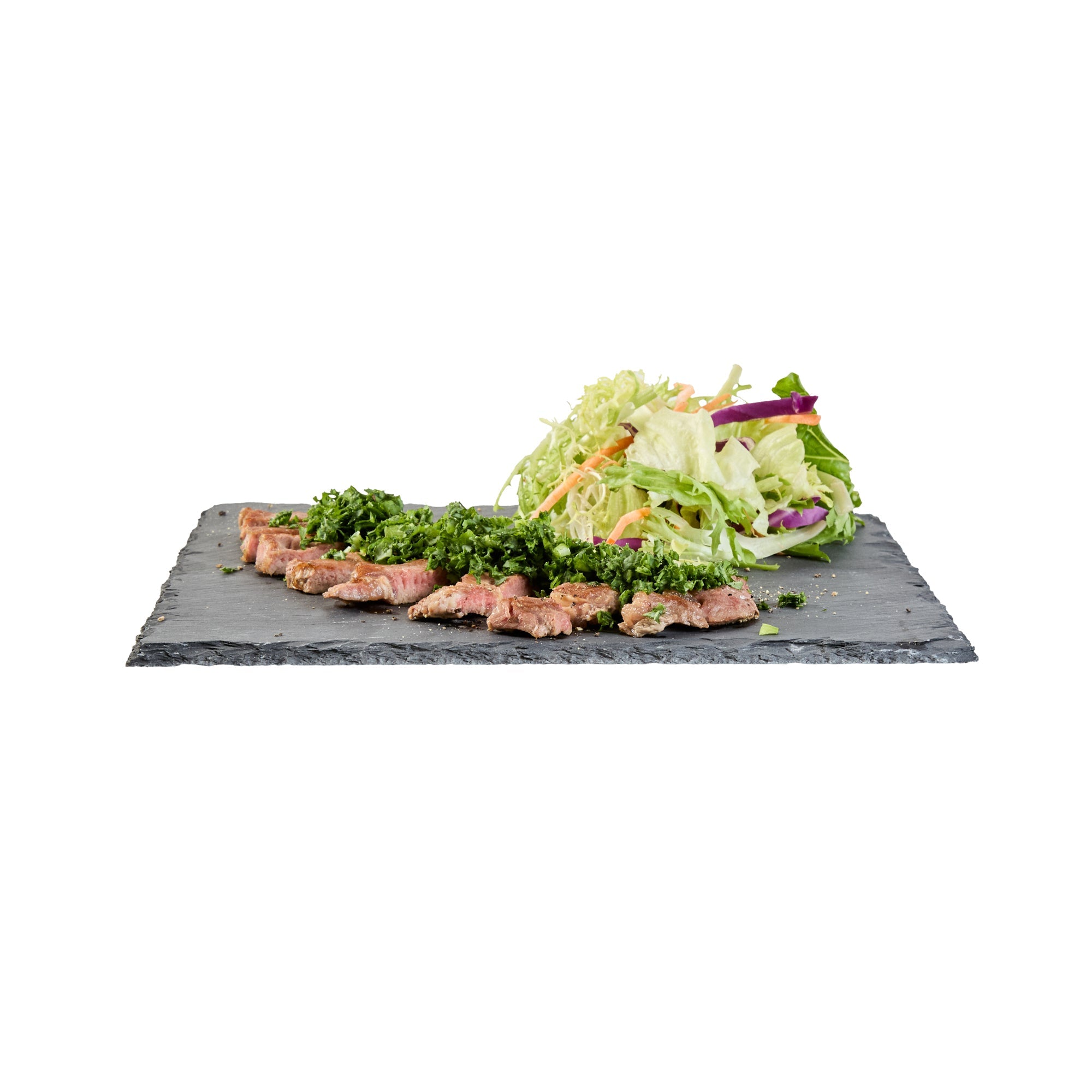 Stone Tek Square Black Slate Serving Plate - 10" x 10" - 1 count box