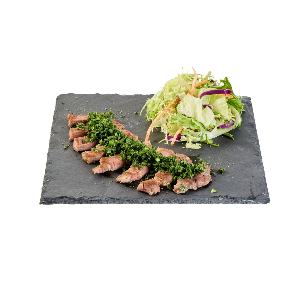 Stone Tek Square Black Slate Serving Plate - 10" x 10" - 1 count box