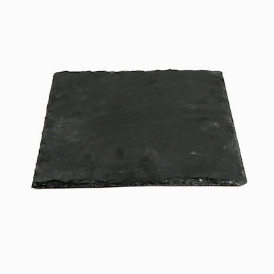 Stone Tek Square Black Slate Serving Plate - 10" x 10" - 1 count box