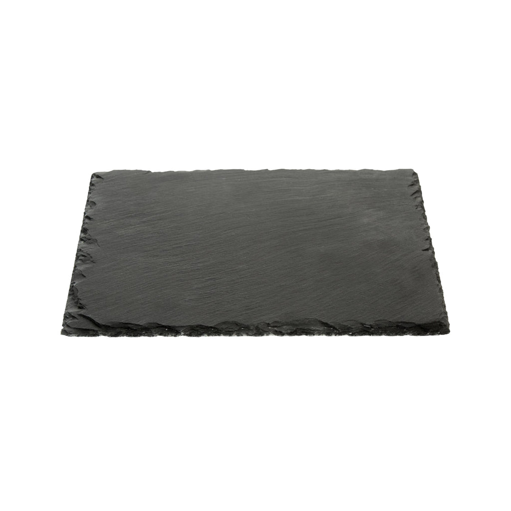 Stone Tek Square Black Slate Serving Plate - 10" x 10" - 1 count box