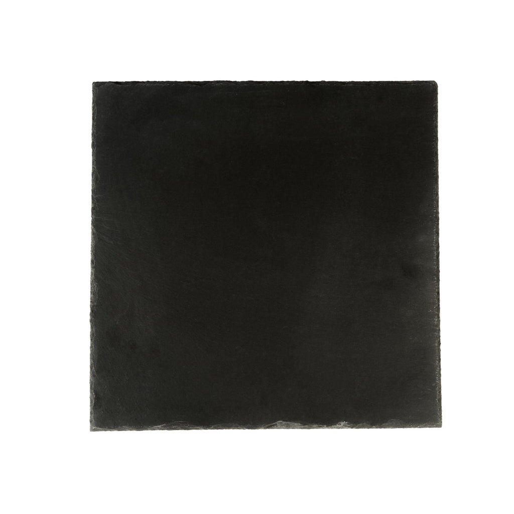 Stone Tek Square Black Slate Serving Tray - 12" x 12" - 1 count box