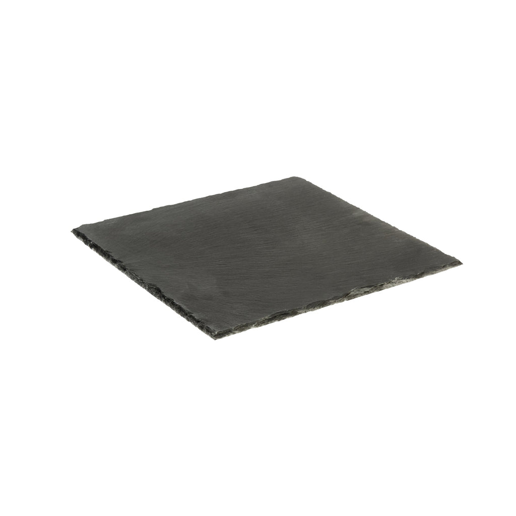 Stone Tek Square Black Slate Serving Tray - 12" x 12" - 1 count box