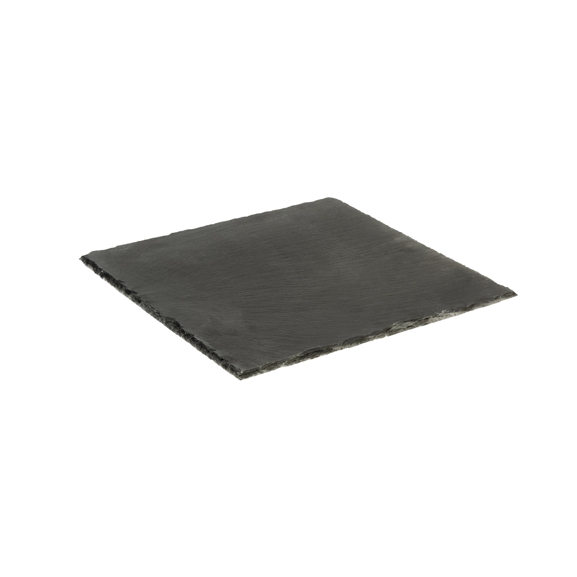 Stone Tek Square Black Slate Serving Tray - 12" x 12" - 4 count box