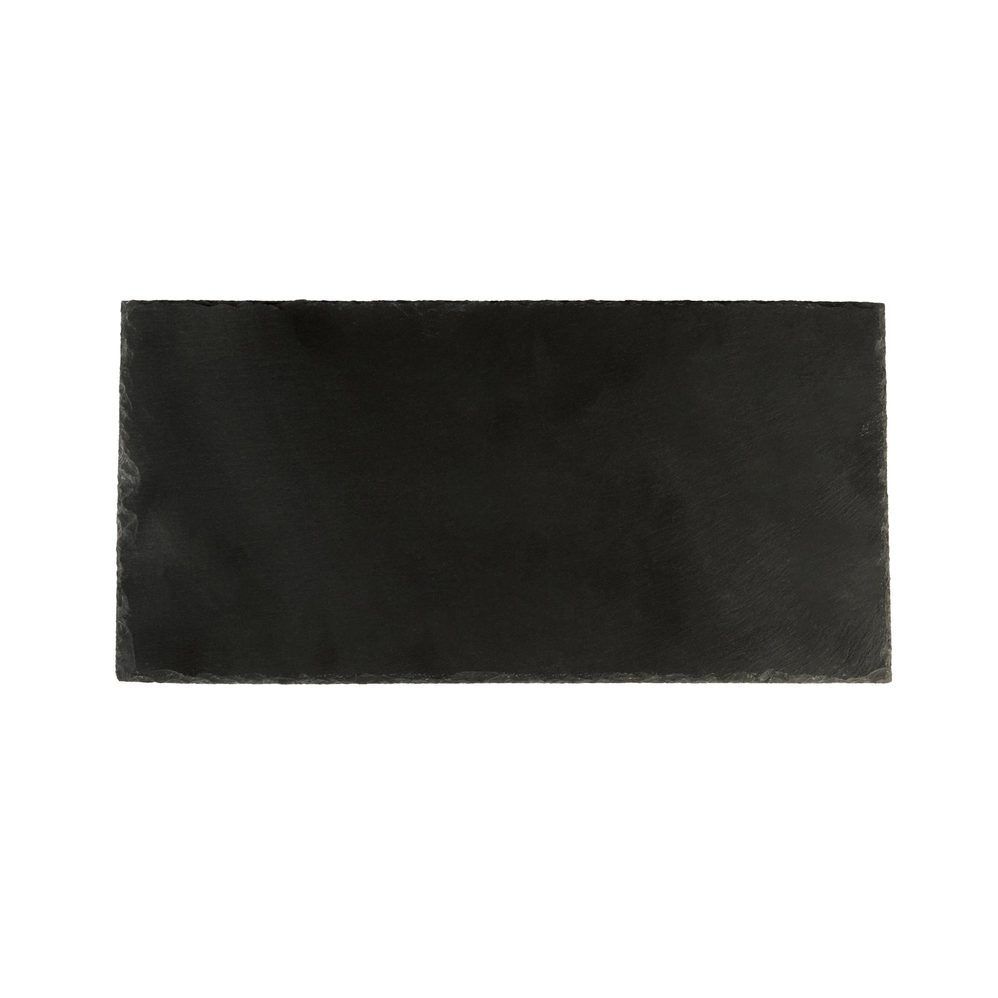Stone Tek Rectangle Black Slate Serving Tray - 11 3/4" x 6" - 1 count box