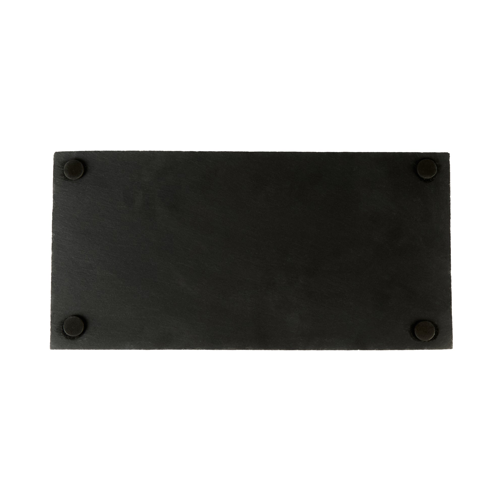 Stone Tek Rectangle Black Slate Serving Tray - 11 3/4" x 6" - 1 count box