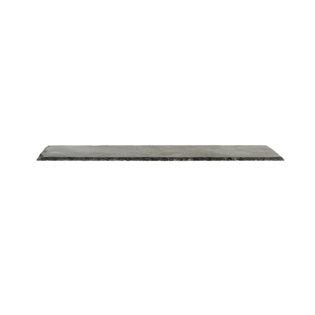 Stone Tek Rectangle Black Slate Serving Tray - 11 3/4" x 6" - 4 count box