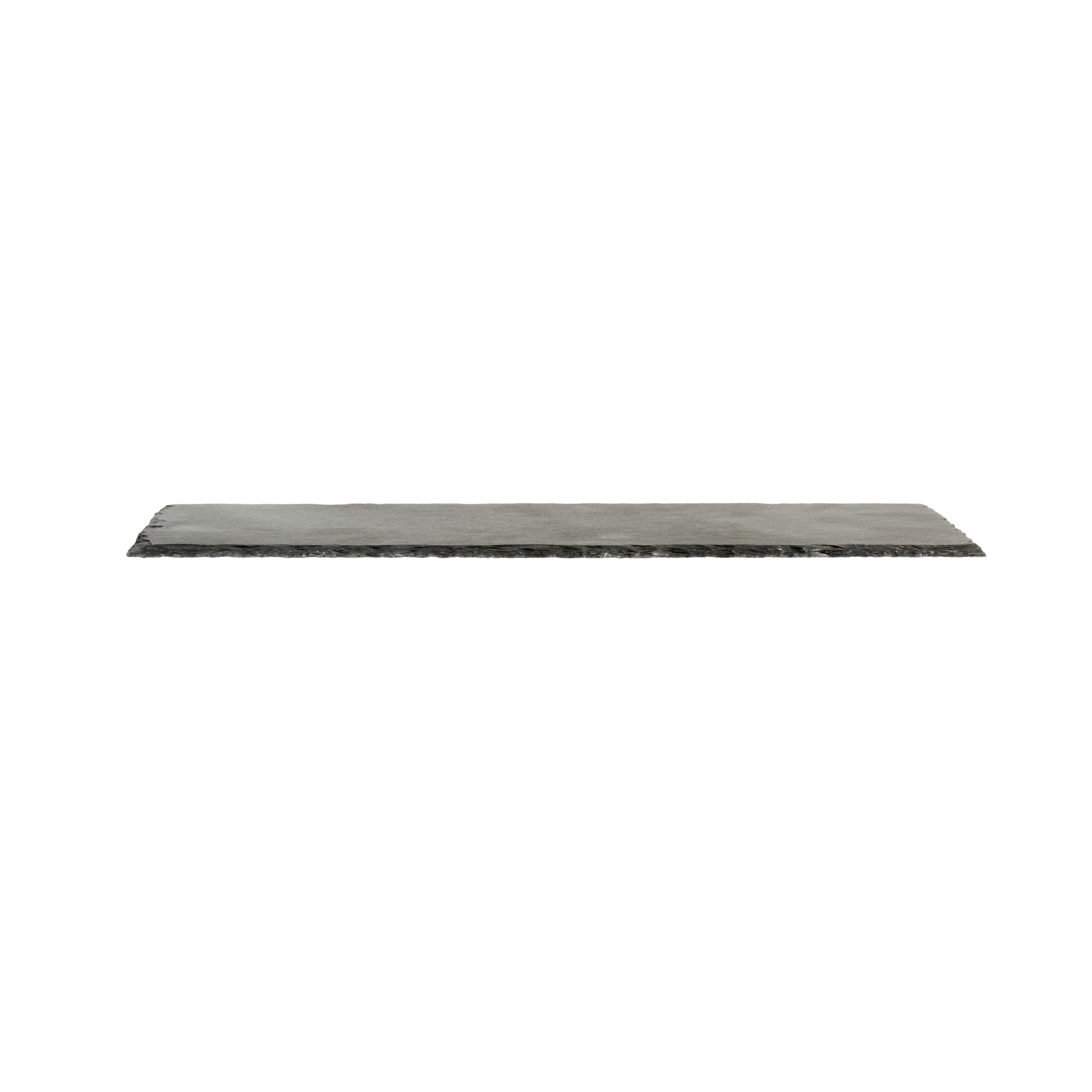 Stone Tek Rectangle Black Slate Serving Tray - 11 3/4" x 6" - 4 count box