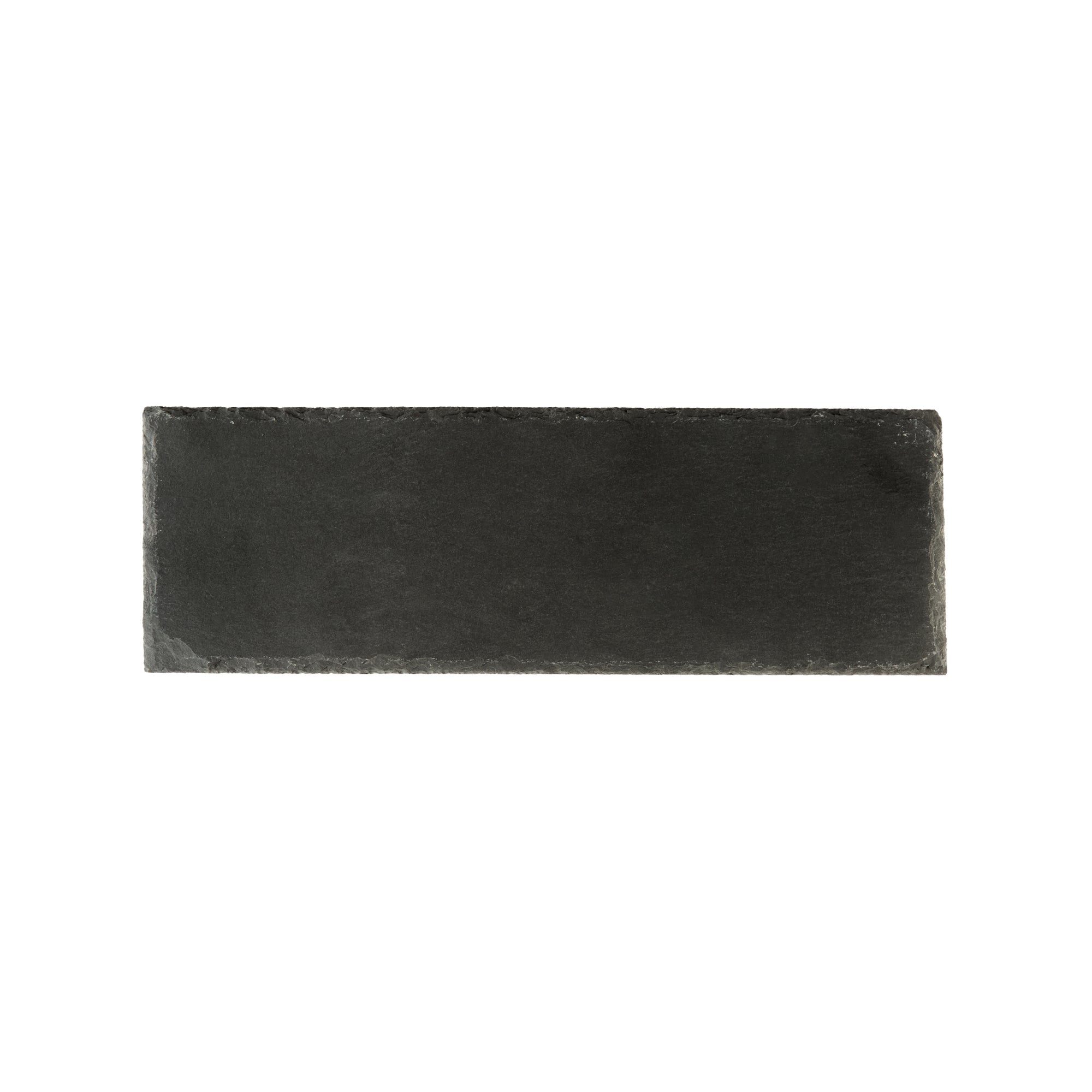 Stone Tek Rectangle Black Slate Serving Tray - 11 3/4" x 4" - 1 count box