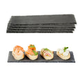 Stone Tek Rectangle Black Slate Serving Tray - 11 3/4" x 4" - 1 count box
