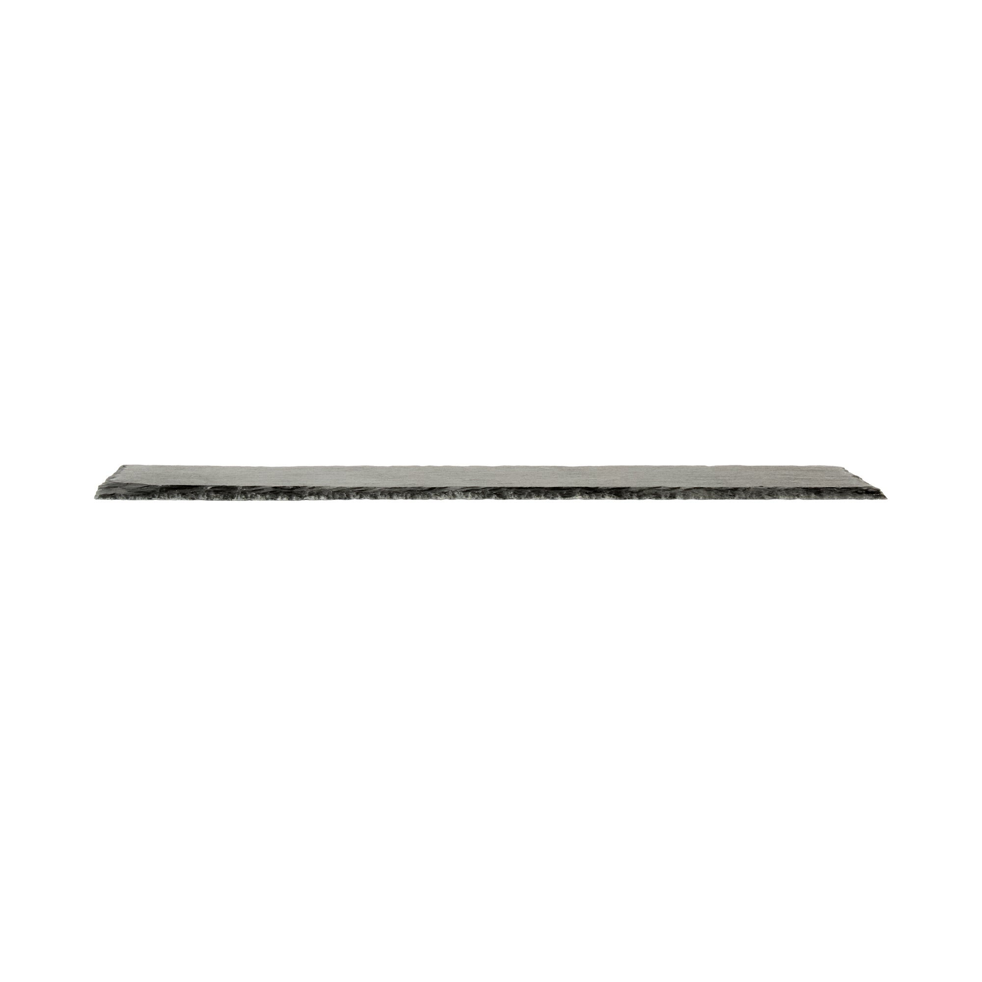 Stone Tek Rectangle Black Slate Serving Tray - 11 3/4" x 4" - 1 count box