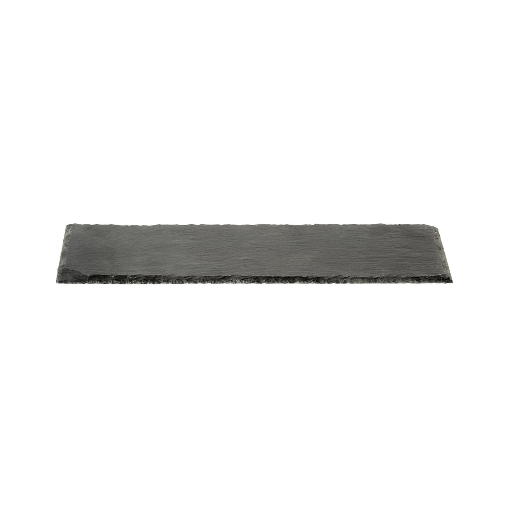 Stone Tek Rectangle Black Slate Serving Tray - 11 3/4" x 4" - 1 count box