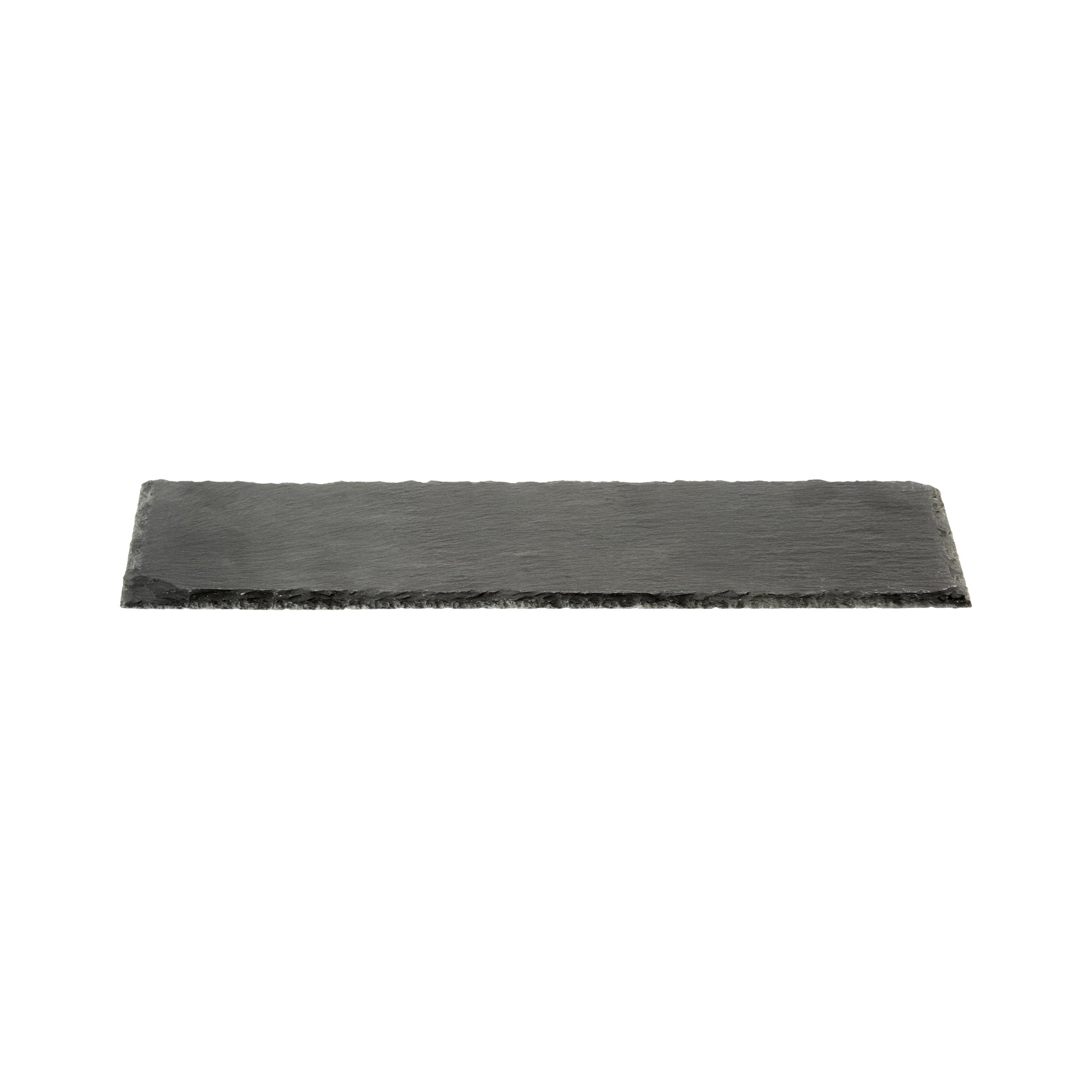 Stone Tek Rectangle Black Slate Serving Tray - 11 3/4" x 4" - 1 count box