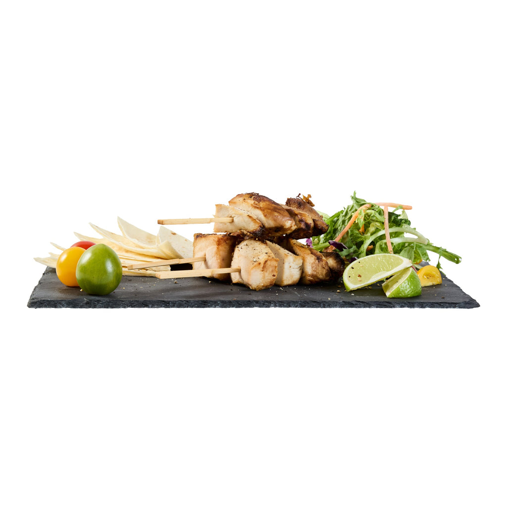 Stone Tek Rectangle Black Slate Serving Tray - 11 3/4" x 7 3/4" - 1 count box