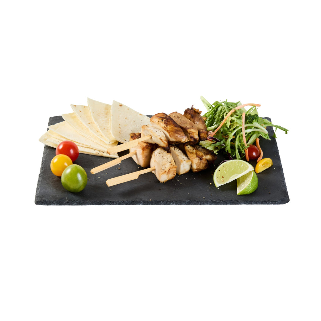 Stone Tek Rectangle Black Slate Serving Tray - 11 3/4" x 7 3/4" - 1 count box