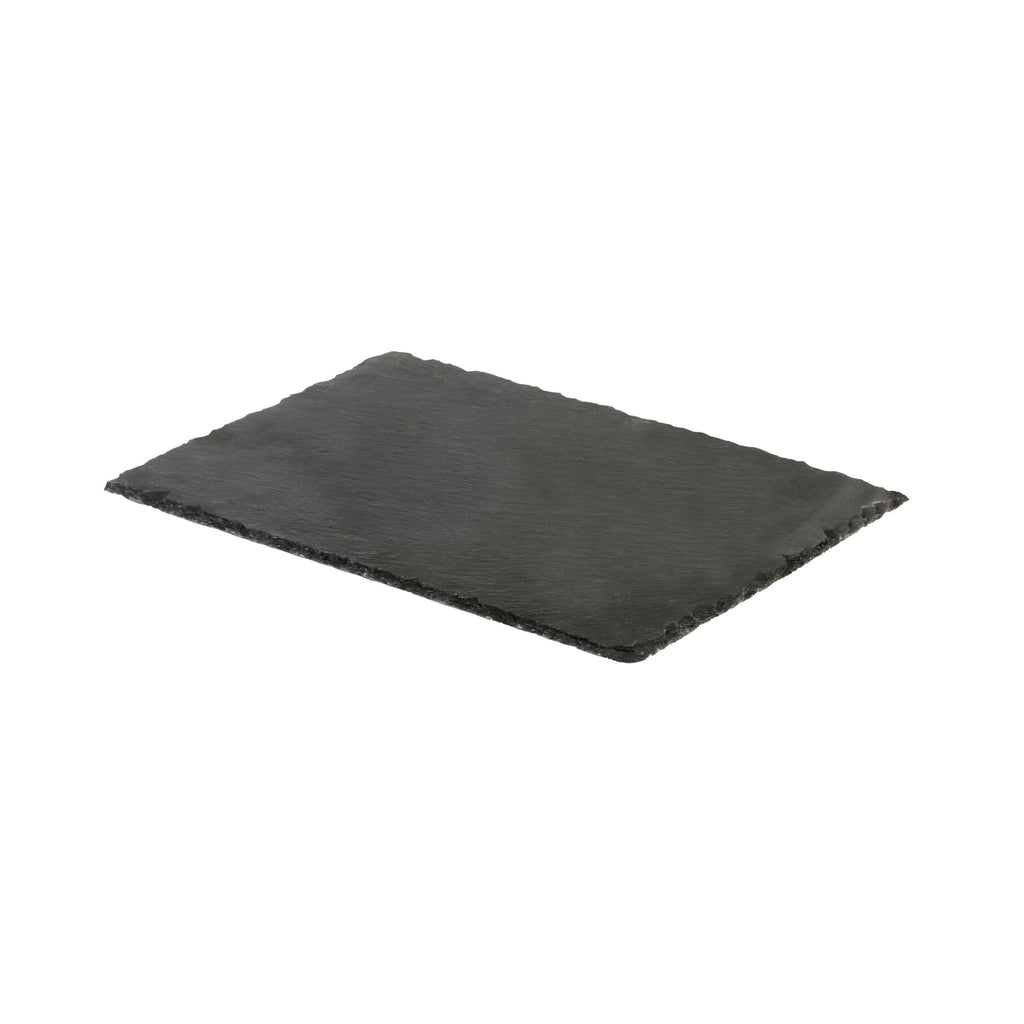 Stone Tek Rectangle Black Slate Serving Tray - 11 3/4" x 7 3/4" - 1 count box