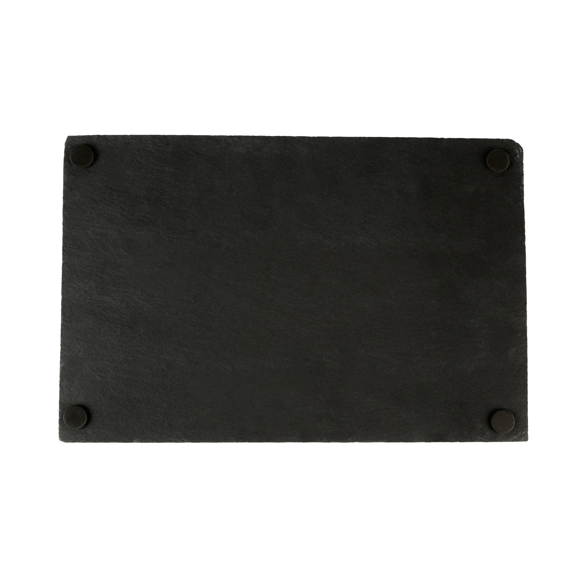 Stone Tek Rectangle Black Slate Serving Tray - 11 3/4" x 7 3/4" - 1 count box