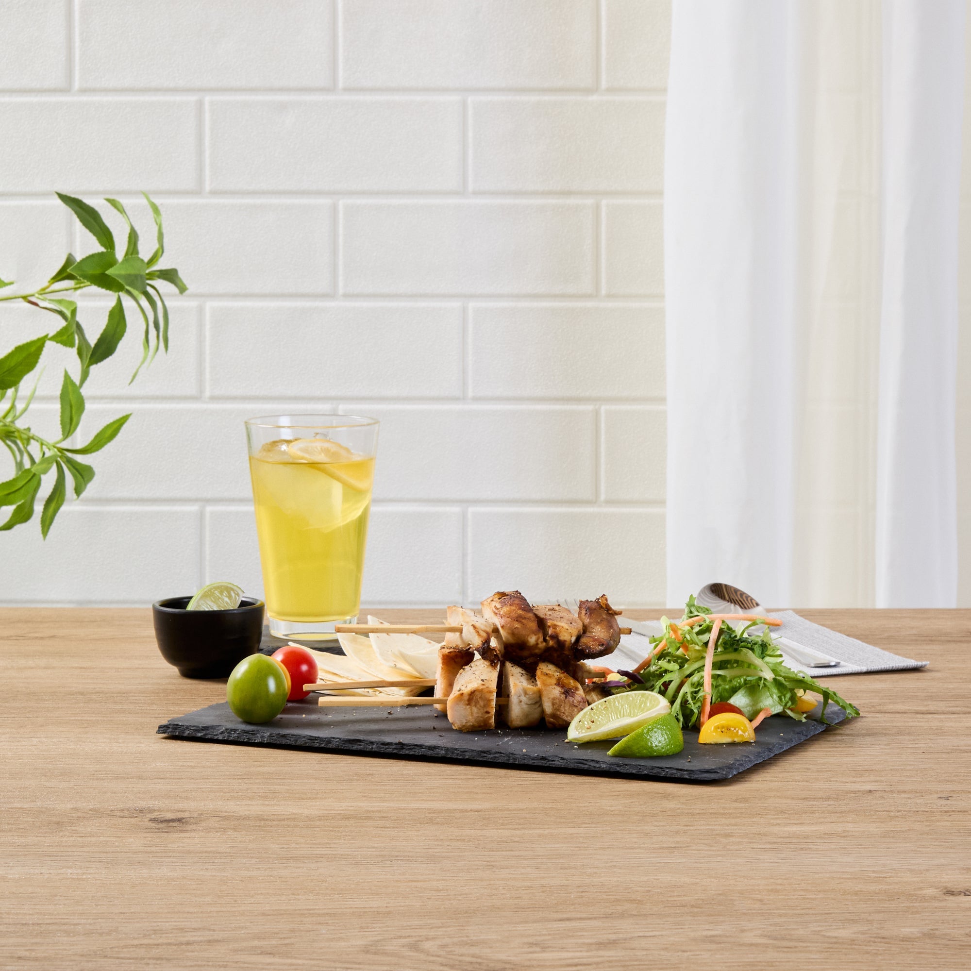 Stone Tek Rectangle Black Slate Serving Tray - 11 3/4" x 7 3/4" - 1 count box